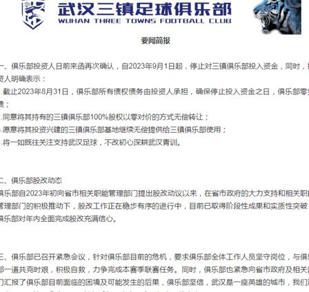 武汉三镇遭中足联处罚：6万罚款+主场看台空场